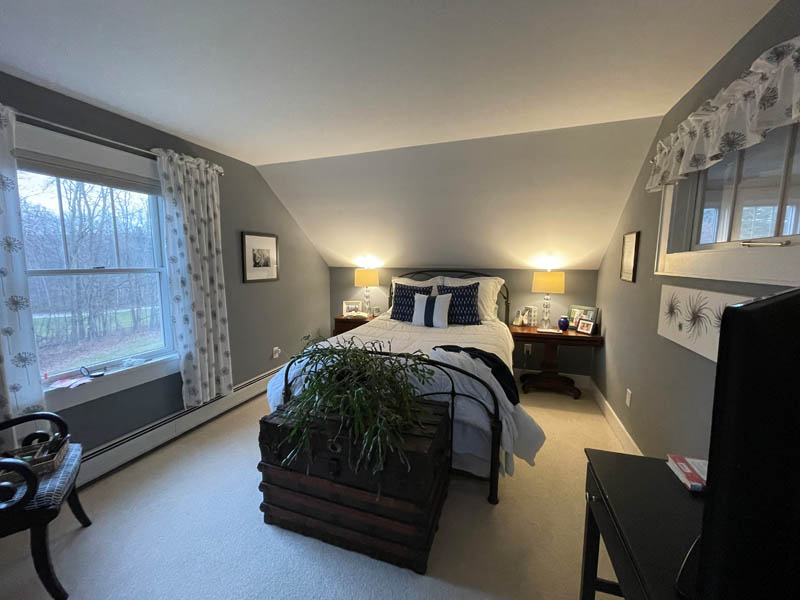 newly remodeled bedroom