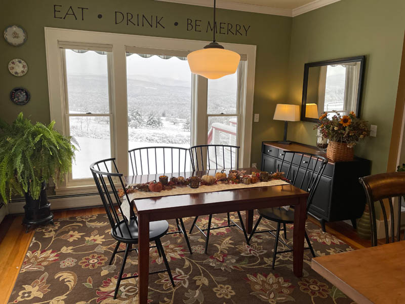 newly remodeled dining room